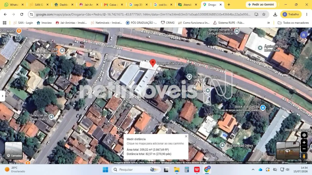 Lote para Venda com área de 360 m² no bairro Major Prates