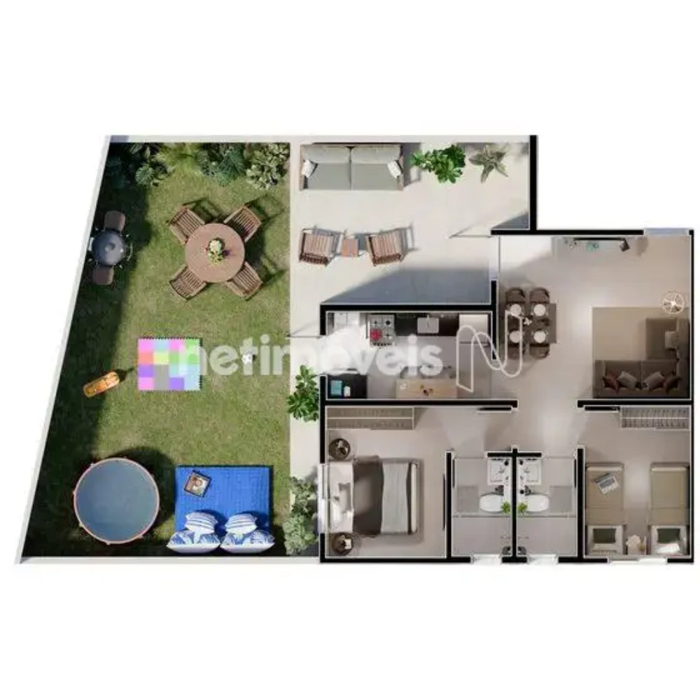 Apartamento para Venda com 2 quartos no bairro Barcelona Park