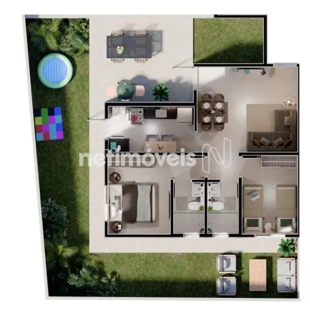 Apartamento para Venda com 2 quartos no bairro Barcelona Park