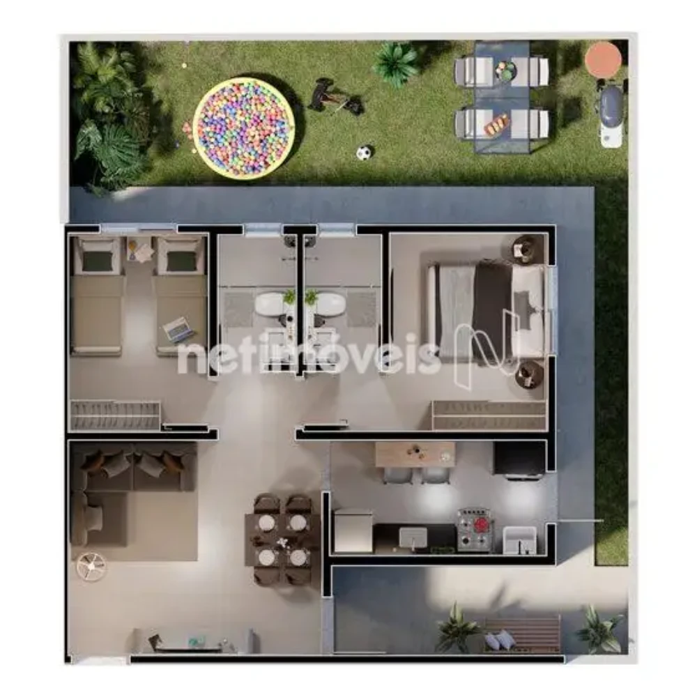 Apartamento para Venda com 2 quartos no bairro Barcelona Park