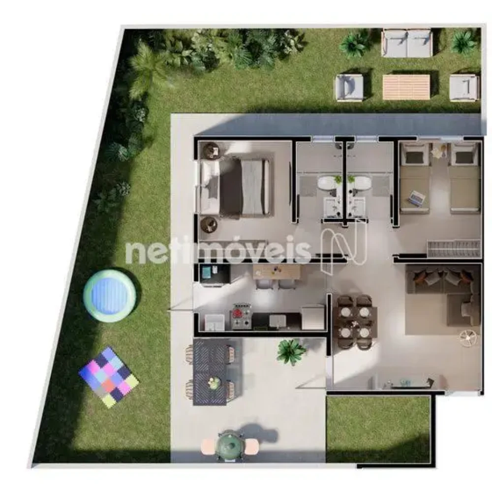 Apartamento para Venda com 2 quartos no bairro Barcelona Park